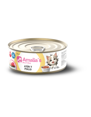 LATA AMALIAS NUTRA GATO ATUN POLLO 85GR